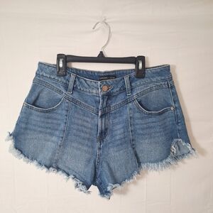 Sincerely Jules Distressed Blue Denim Shorts